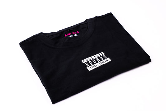T-SHIRT PODLASIE BOUNCE CZARNY